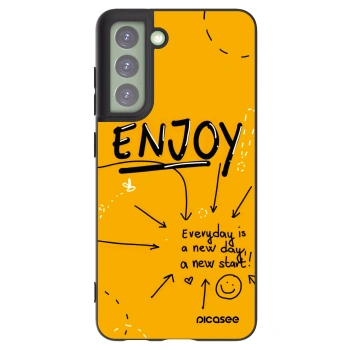 Picasee silikónový čierny obal pre Samsung Galaxy S21 FE 5G - Enjoy