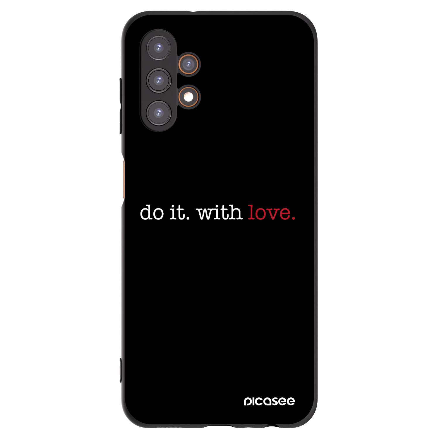 Picasee silikónový čierny obal pre Samsung Galaxy A13 4G A135 - Do it. With love.