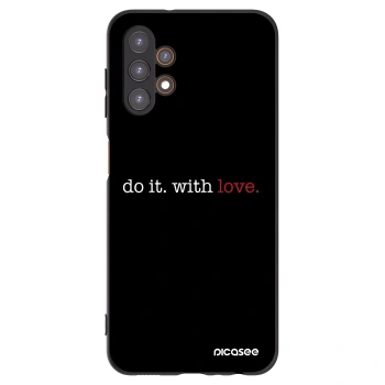Picasee silikónový čierny obal pre Samsung Galaxy A13 4G A135 - Do it. With love.
