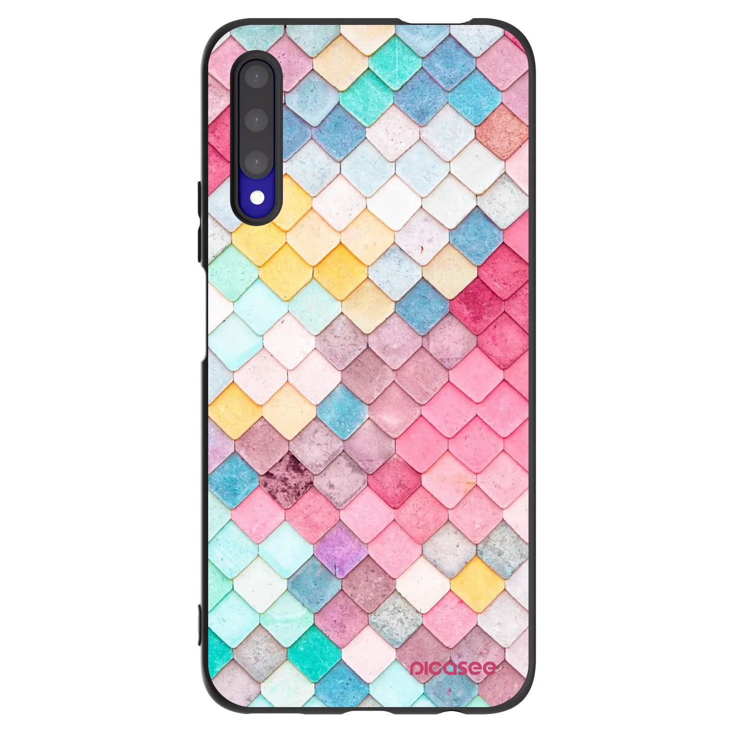 Picasee silikónový čierny obal pre Honor 9X Pro - Farebná strecha