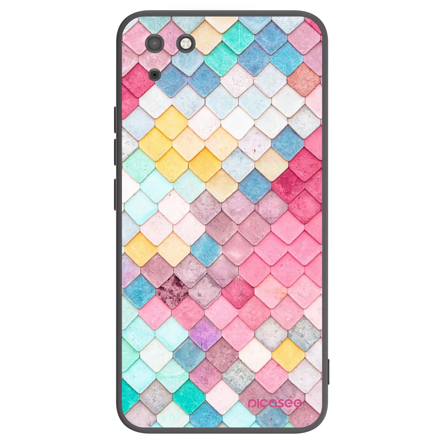 Picasee silikónový čierny obal pre Huawei Y5P - Farebná strecha