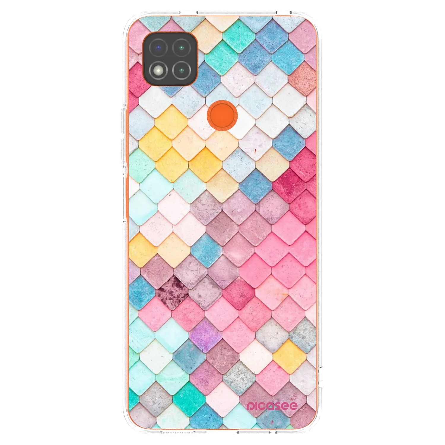 Picasee silikónový prehľadný obal pre Xiaomi Redmi 9C - Farebná strecha