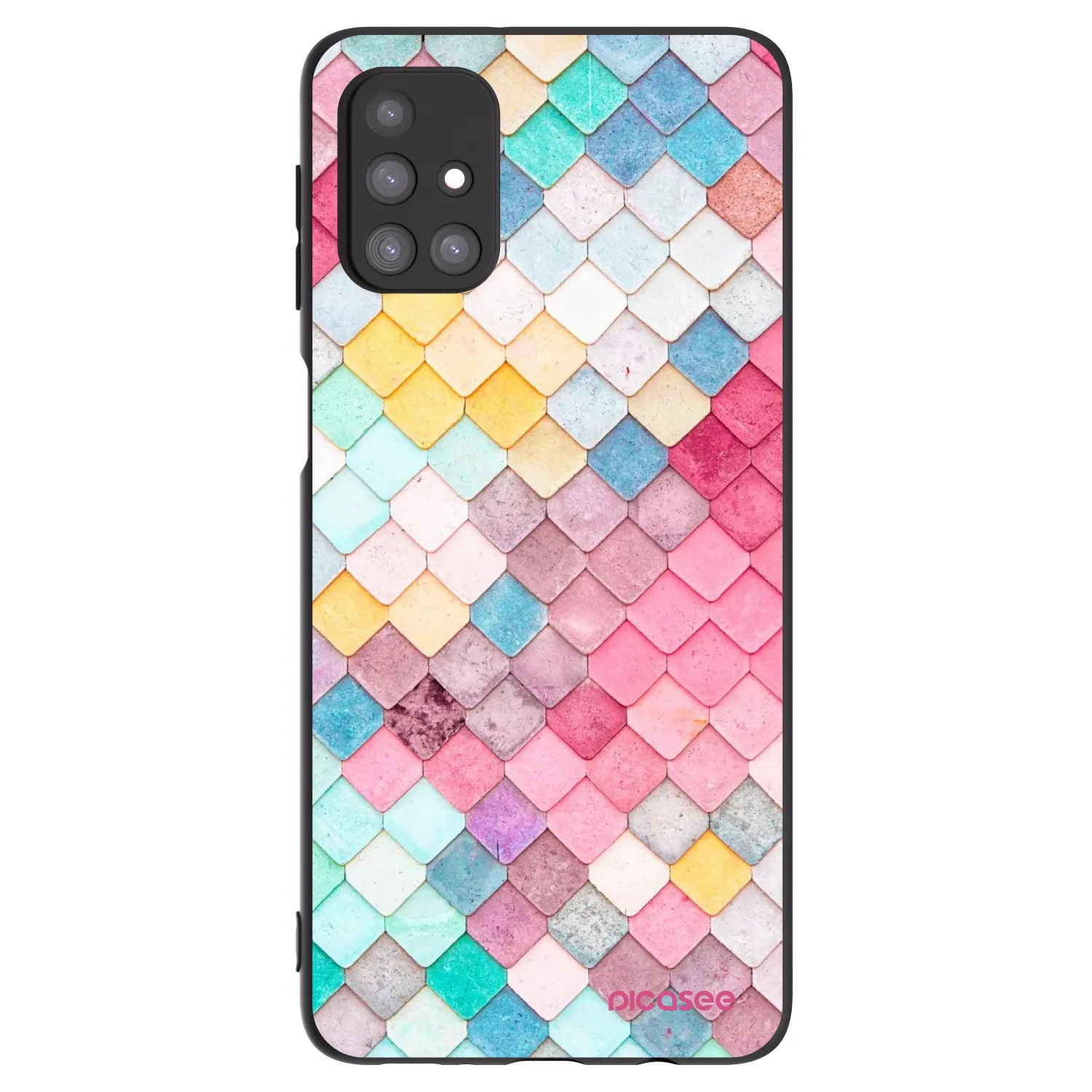 Picasee silikónový čierny obal pre Samsung Galaxy M31s - Farebná strecha