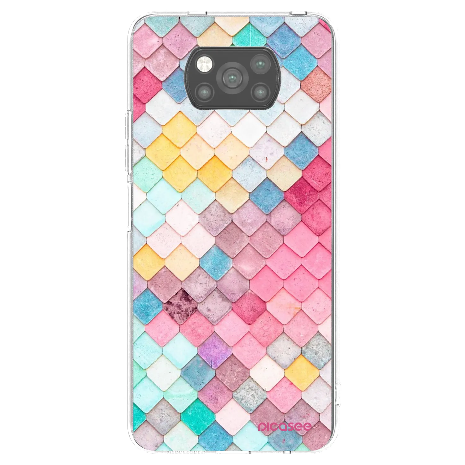 Picasee silikónový čierny obal pre Xiaomi Poco X3 - Farebná strecha