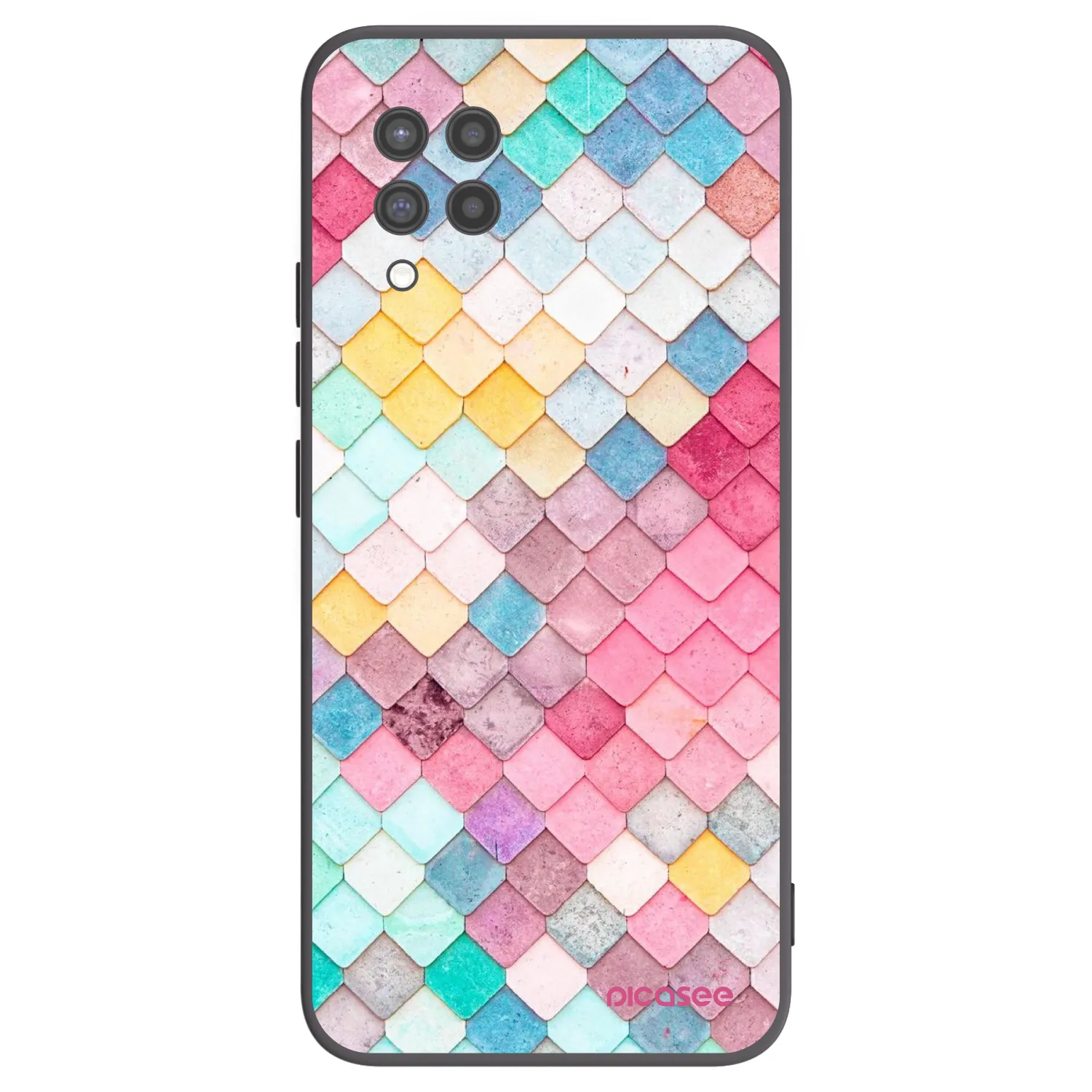 Picasee silikónový čierny obal pre Samsung Galaxy A42 A426B - Farebná strecha
