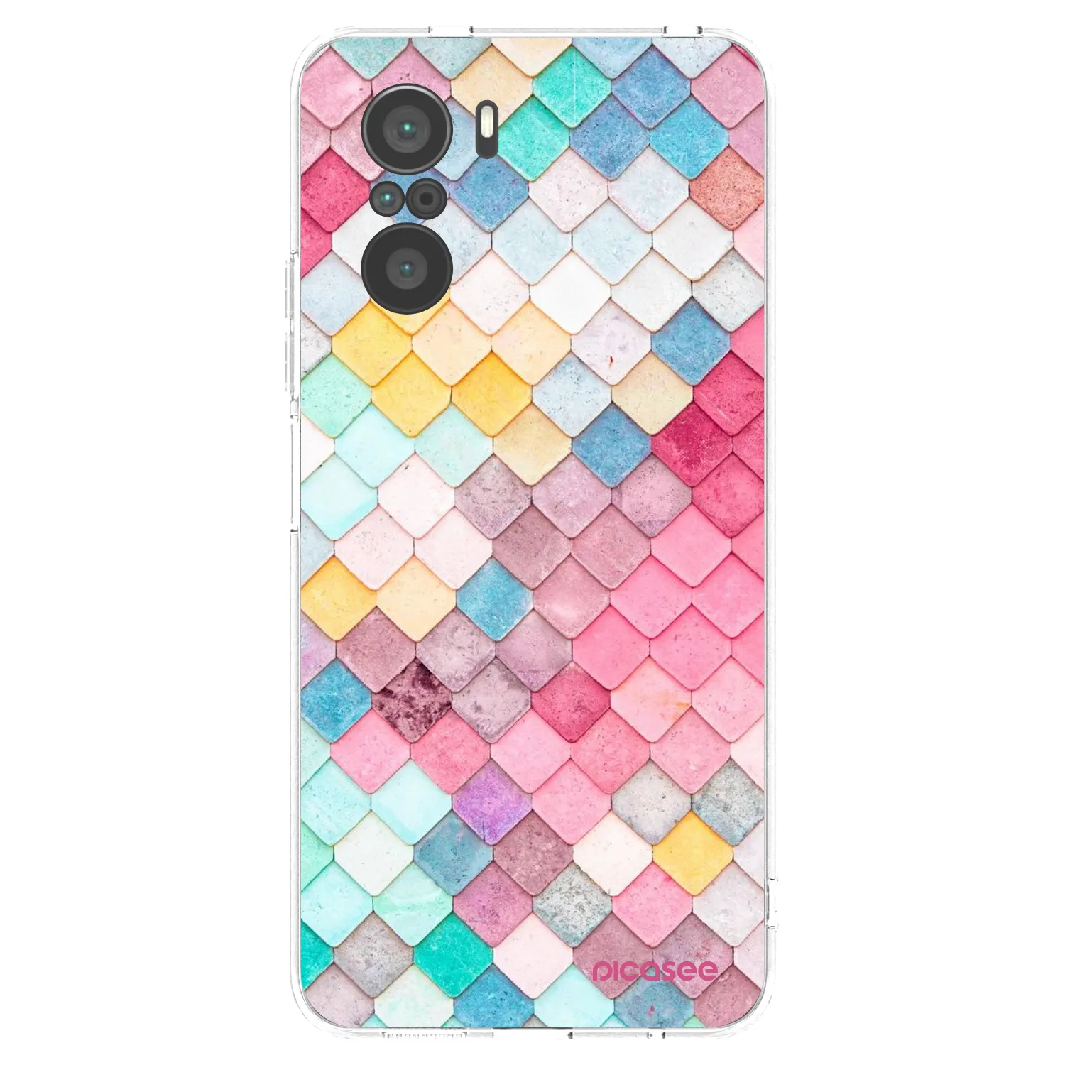 Picasee silikónový prehľadný obal pre Xiaomi Poco F3 - Farebná strecha