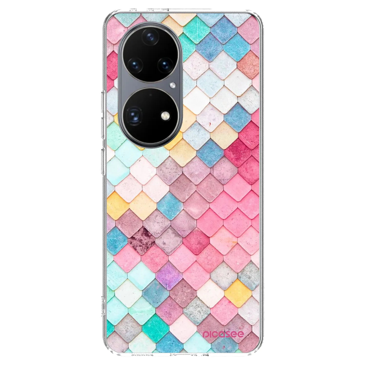 Picasee silikónový prehľadný obal pre Huawei P50 - Farebná strecha