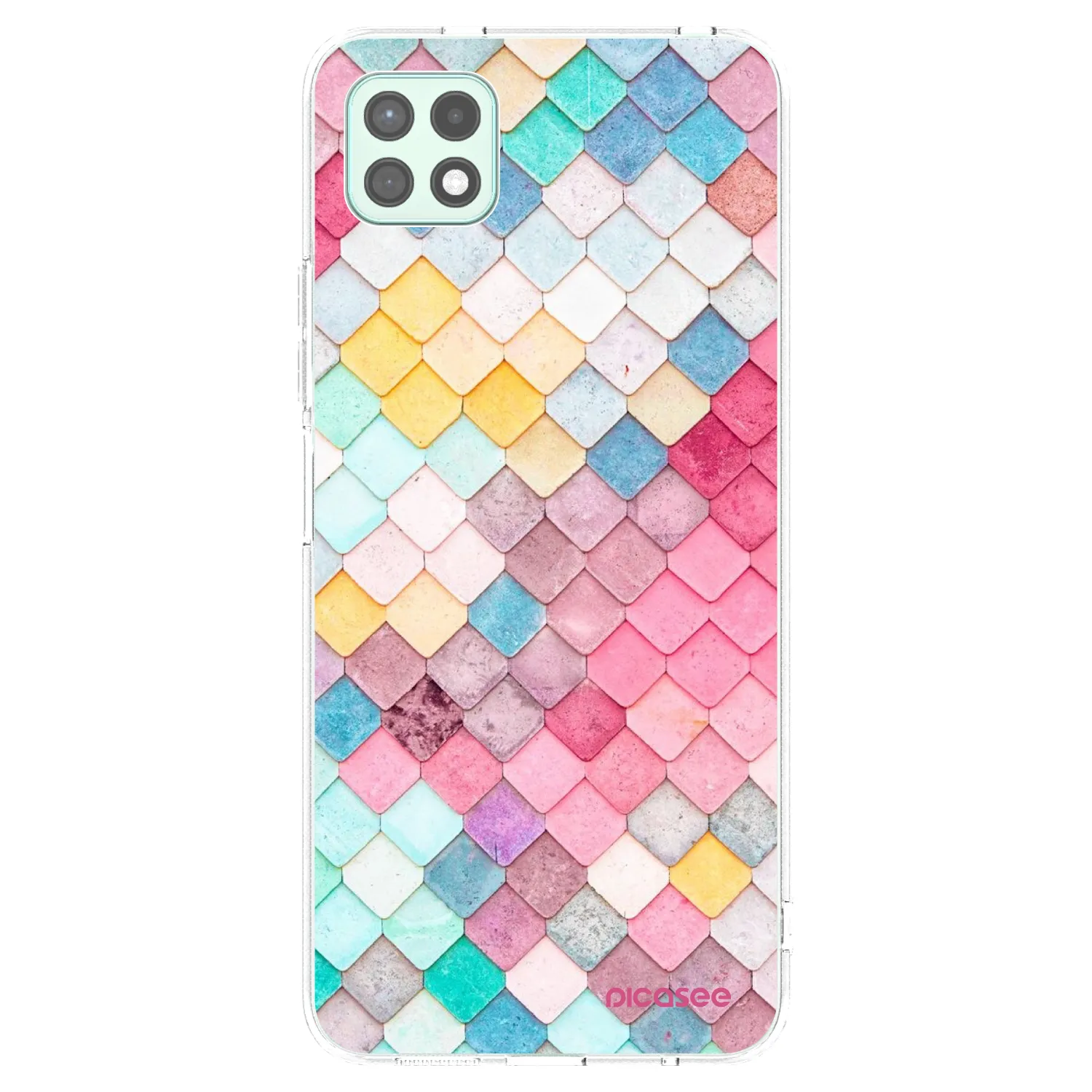Picasee silikónový prehľadný obal pre Samsung Galaxy A22 A226B 5G - Farebná strecha