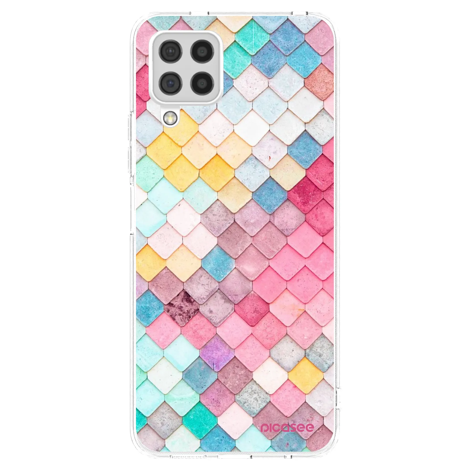 Picasee silikónový prehľadný obal pre Samsung Galaxy A22 A225F 4G - Farebná strecha