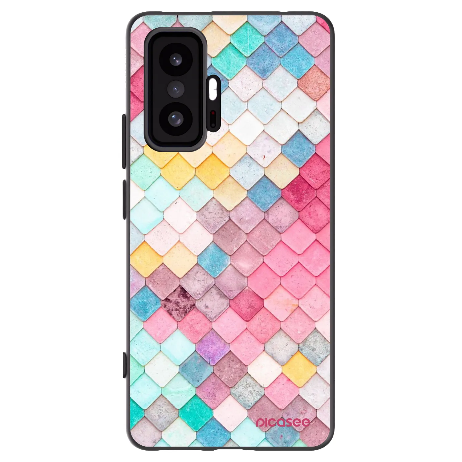 Picasee silikónový čierny obal pre Xiaomi 11T Pro - Farebná strecha