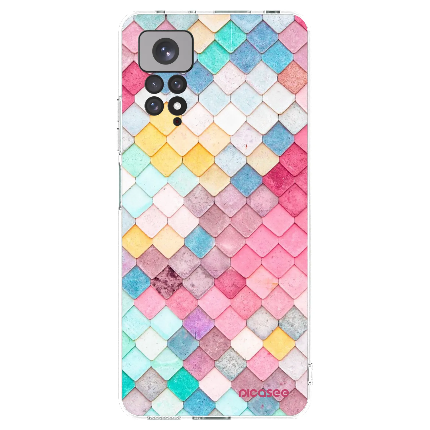 Picasee silikónový prehľadný obal pre Xiaomi Redmi Note 11 - Farebná strecha