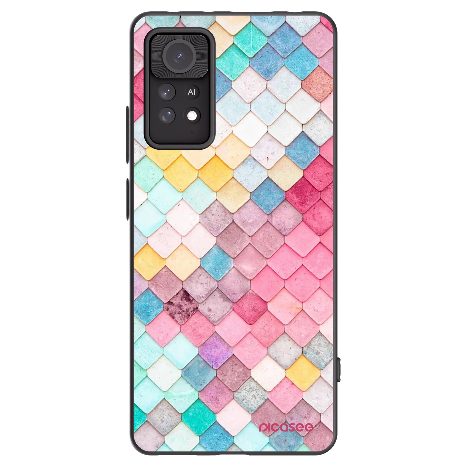 Picasee silikónový čierny obal pre Xiaomi Redmi Note 11 Pro - Farebná strecha