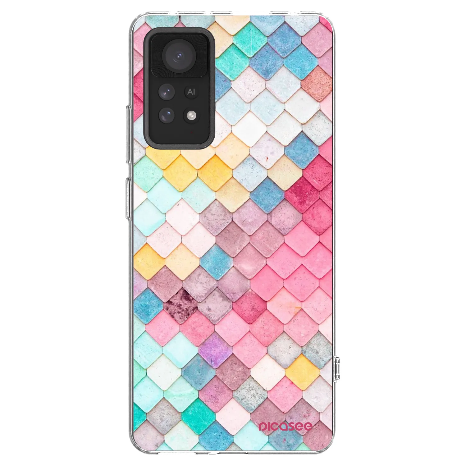 Picasee silikónový prehľadný obal pre Xiaomi Redmi Note 11 Pro - Farebná strecha