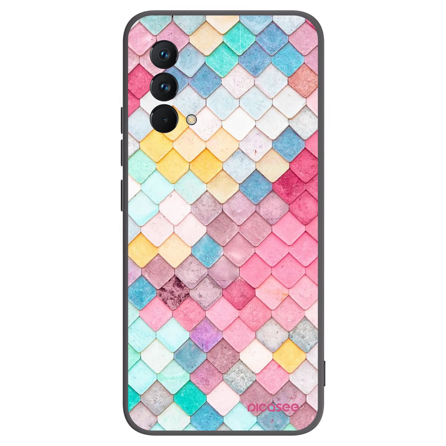 Picasee silikónový čierny obal pre Realme GT Master Edition 5G - Farebná strecha