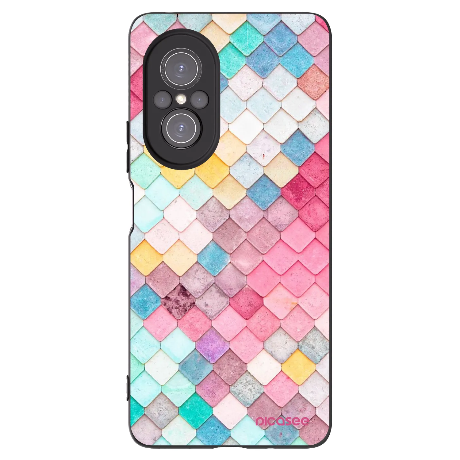 Picasee silikónový čierny obal pre Huawei Nova 9 SE - Farebná strecha