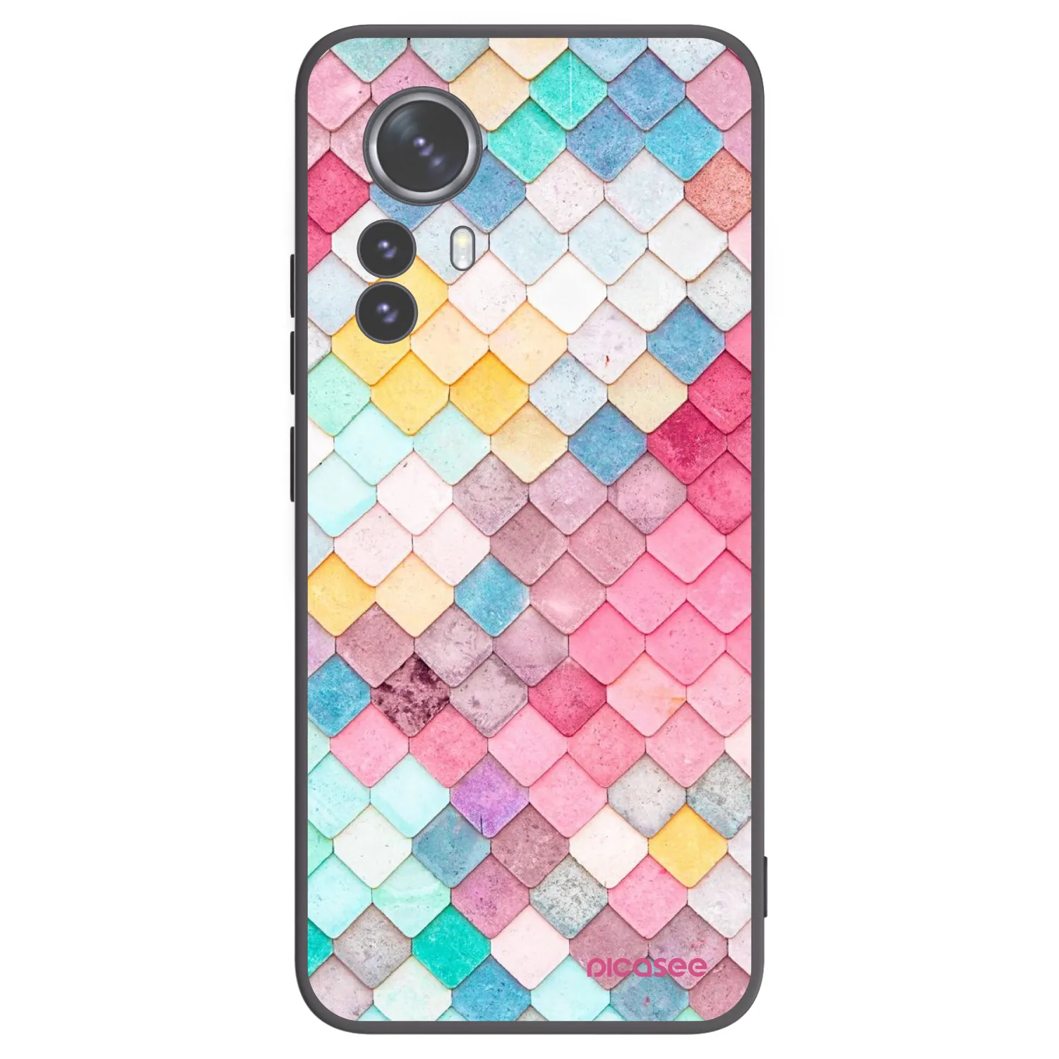 Picasee silikónový čierny obal pre Xiaomi 12 Pro - Farebná strecha