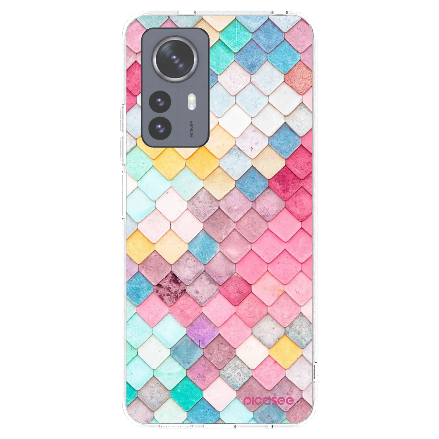 Picasee silikónový prehľadný obal pre Xiaomi 12 Pro - Farebná strecha