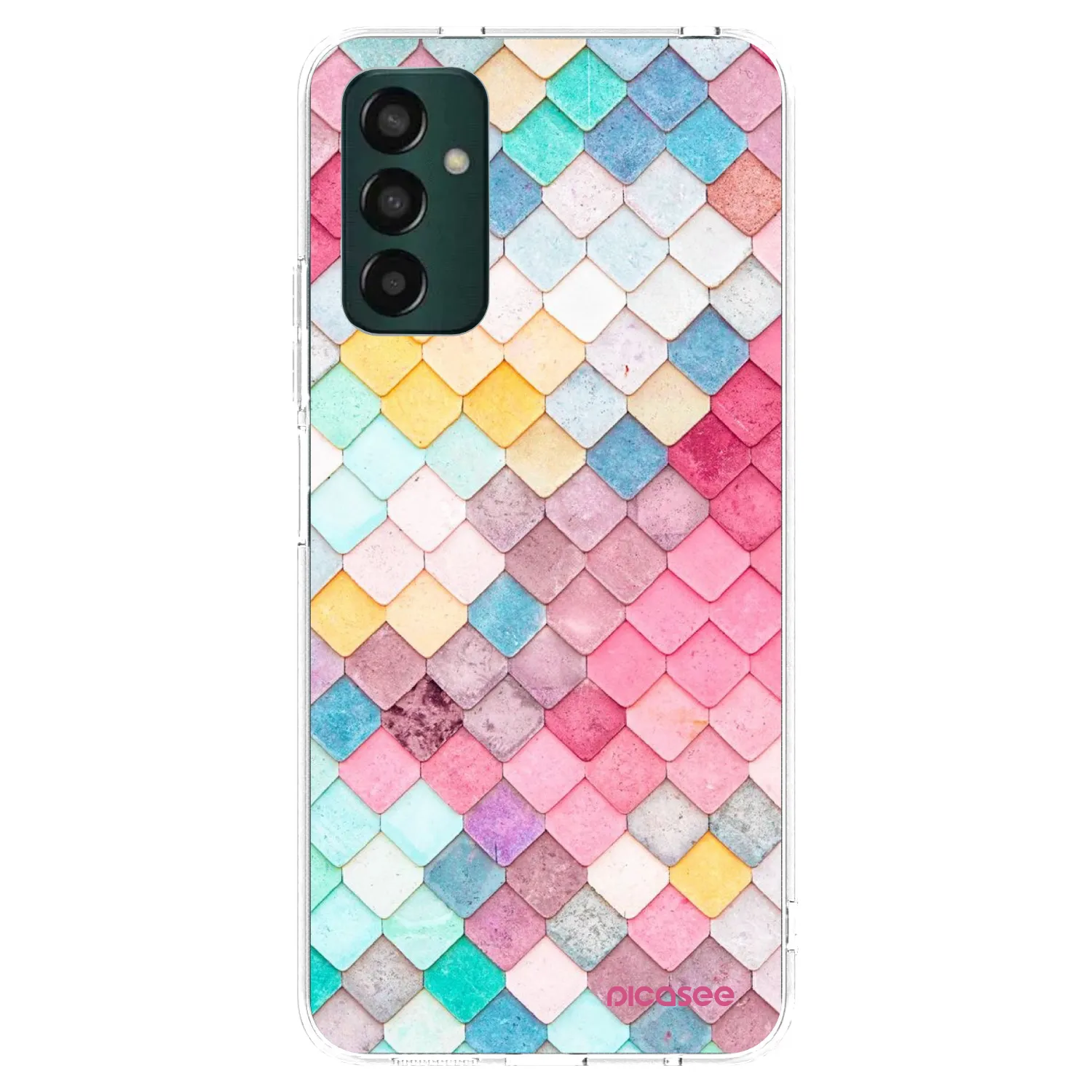 Picasee silikónový prehľadný obal pre Samsung Galaxy M13 M135F - Farebná strecha