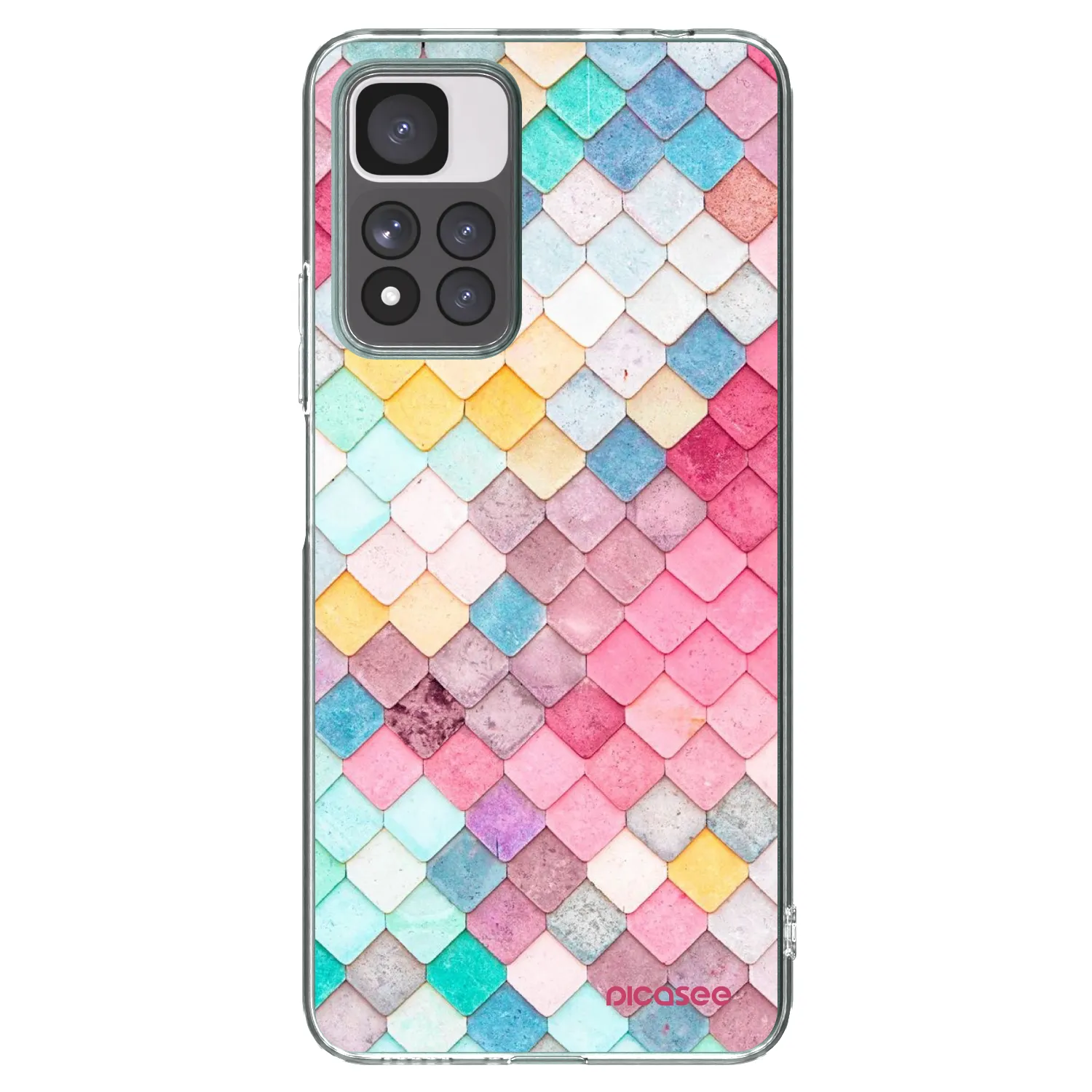 Picasee silikónový prehľadný obal pre Xiaomi Redmi Note 11 Pro+ 5G - Farebná strecha