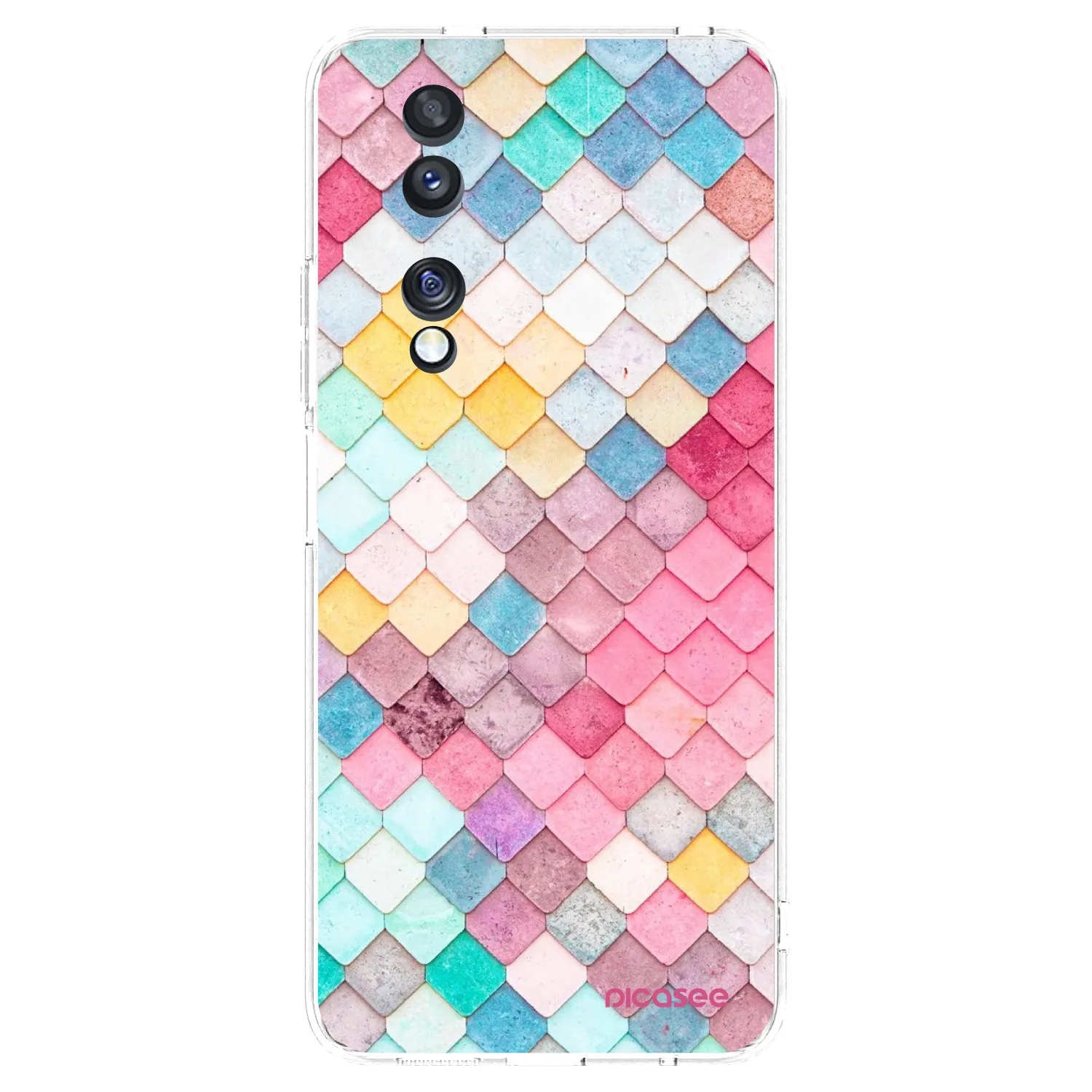Picasee silikónový prehľadný obal pre Honor 70 - Farebná strecha