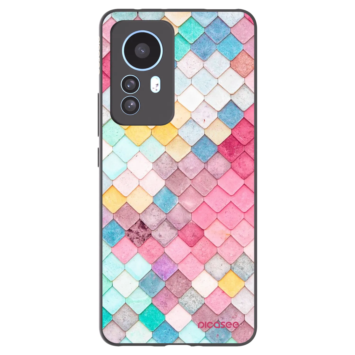 Picasee silikónový čierny obal pre Xiaomi 12T Pro - Farebná strecha