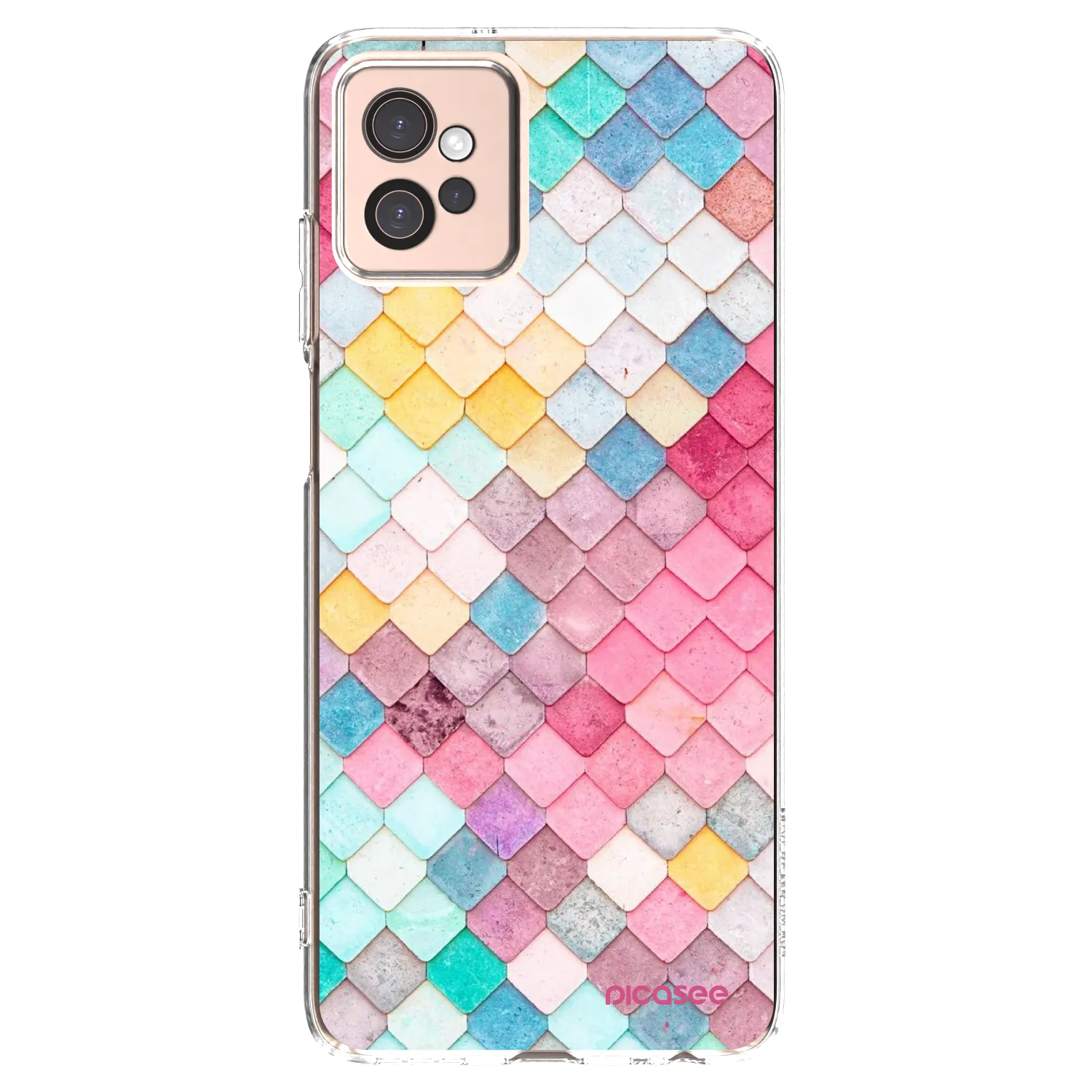 Picasee silikónový prehľadný obal pre Motorola Moto G32 - Farebná strecha