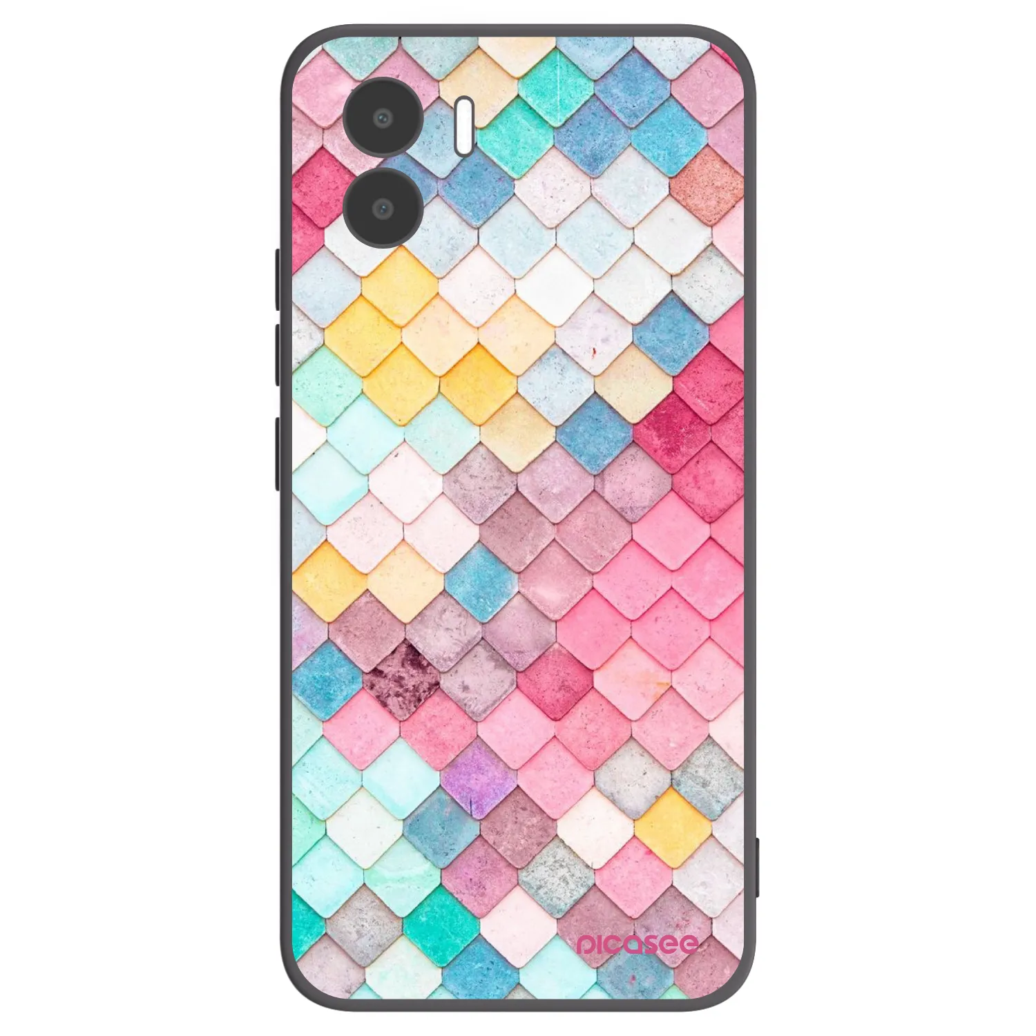 Picasee silikónový čierny obal pre Xiaomi Redmi A1 - Farebná strecha