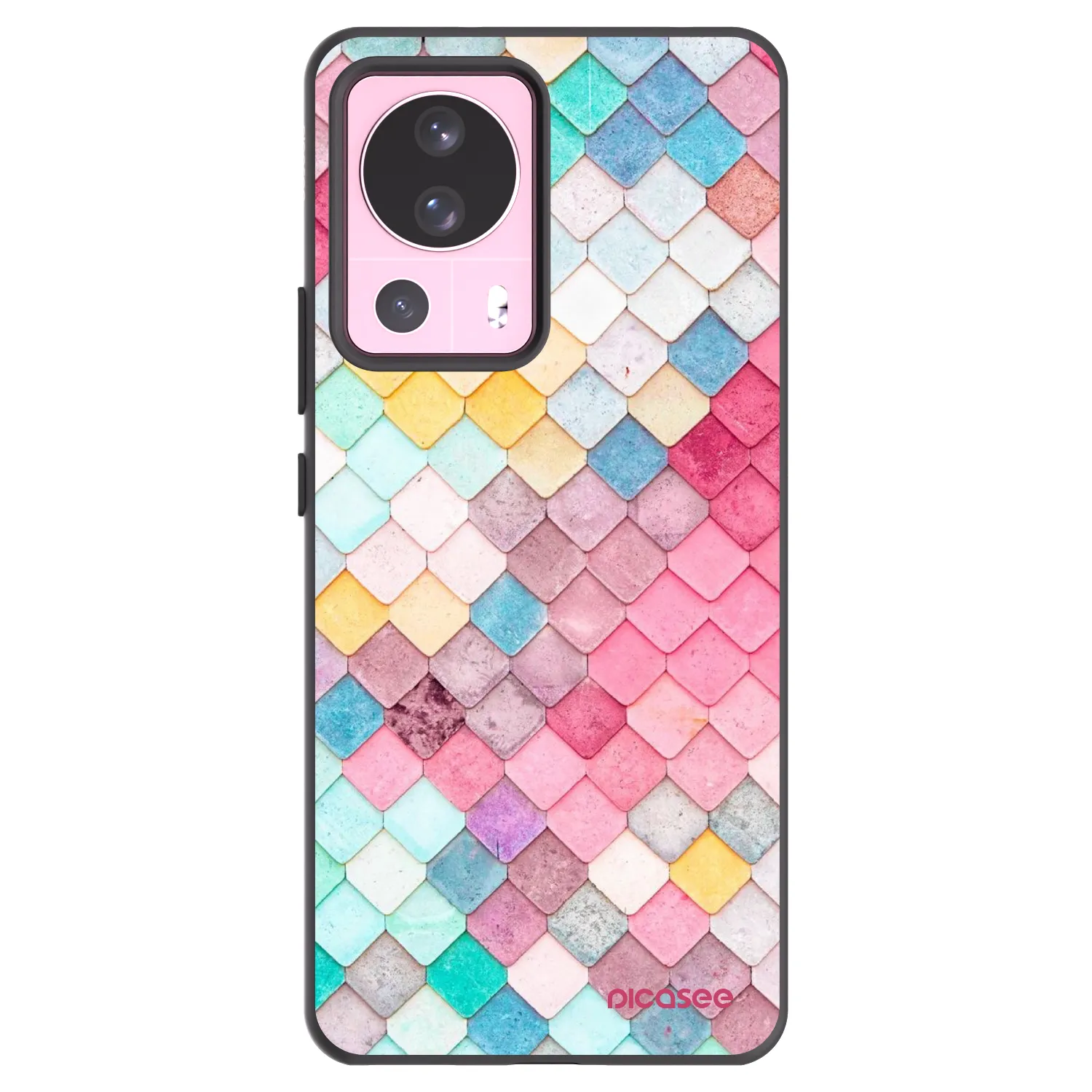 Picasee silikónový čierny obal pre Xiaomi 13 Lite - Farebná strecha