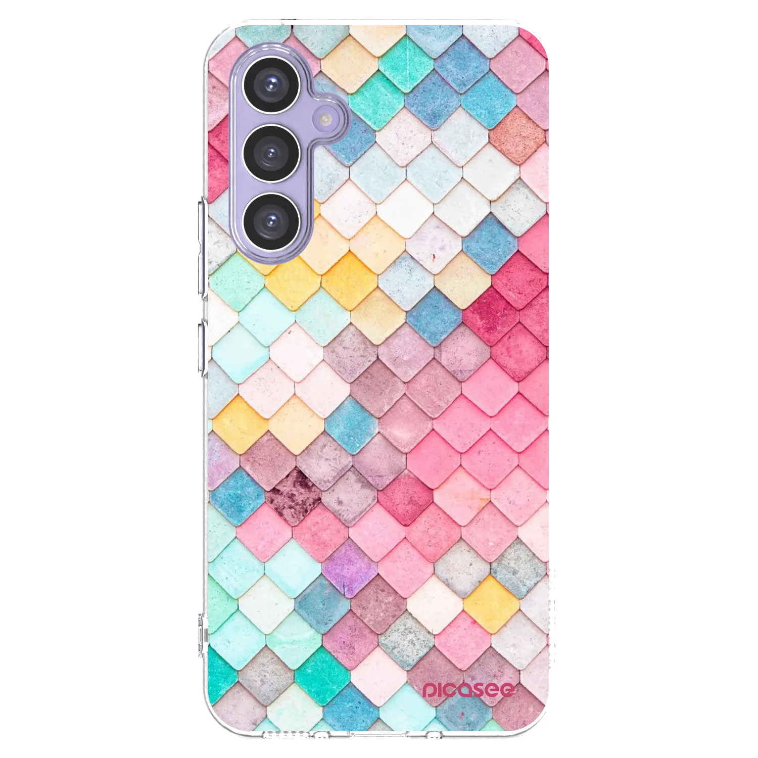 Picasee silikónový prehľadný obal pre Samsung Galaxy A54 5G A546B - Farebná strecha