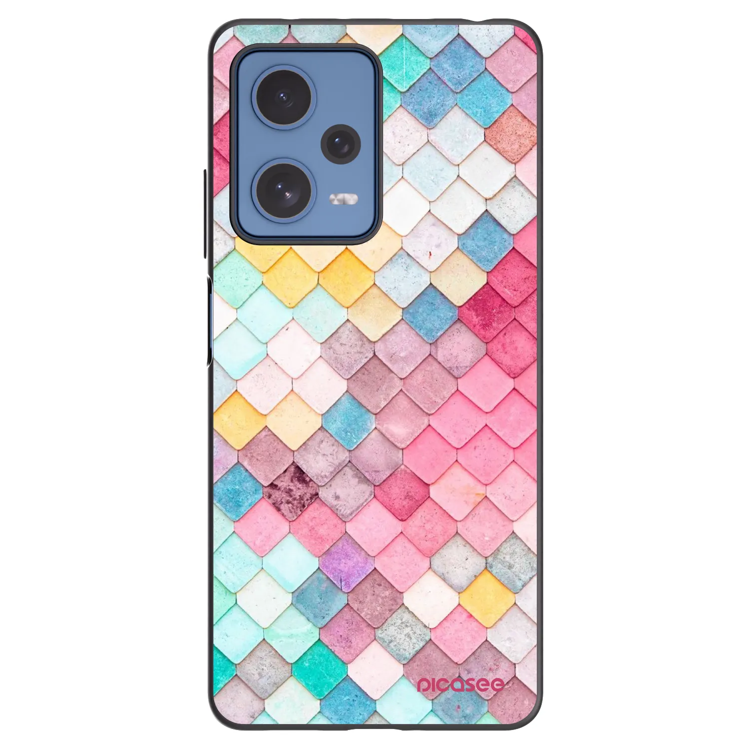 Picasee silikónový čierny obal pre Xiaomi Redmi Note 12 Pro 5G - Farebná strecha