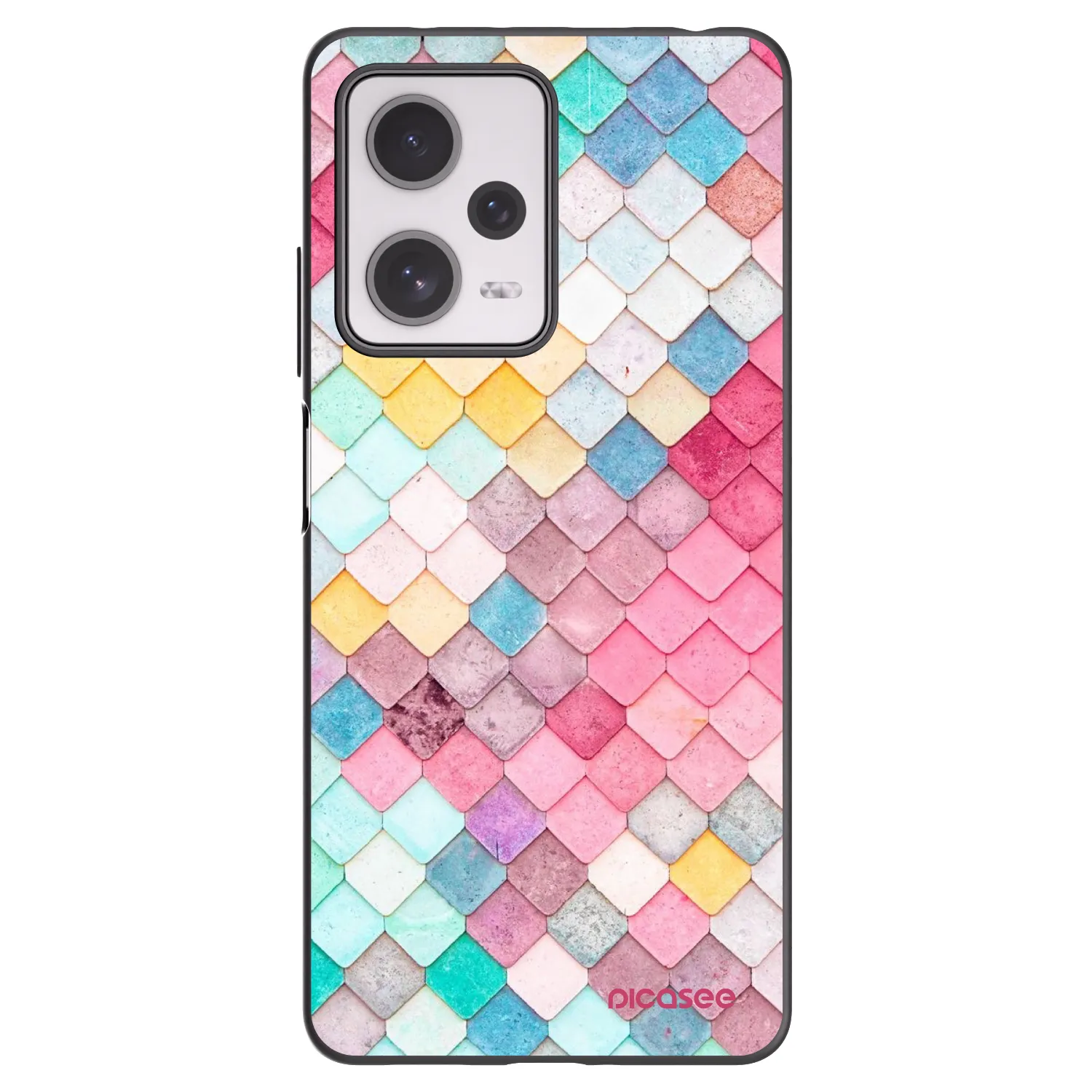 Picasee silikónový čierny obal pre Xiaomi Redmi Note 12 Pro+ 5G - Farebná strecha