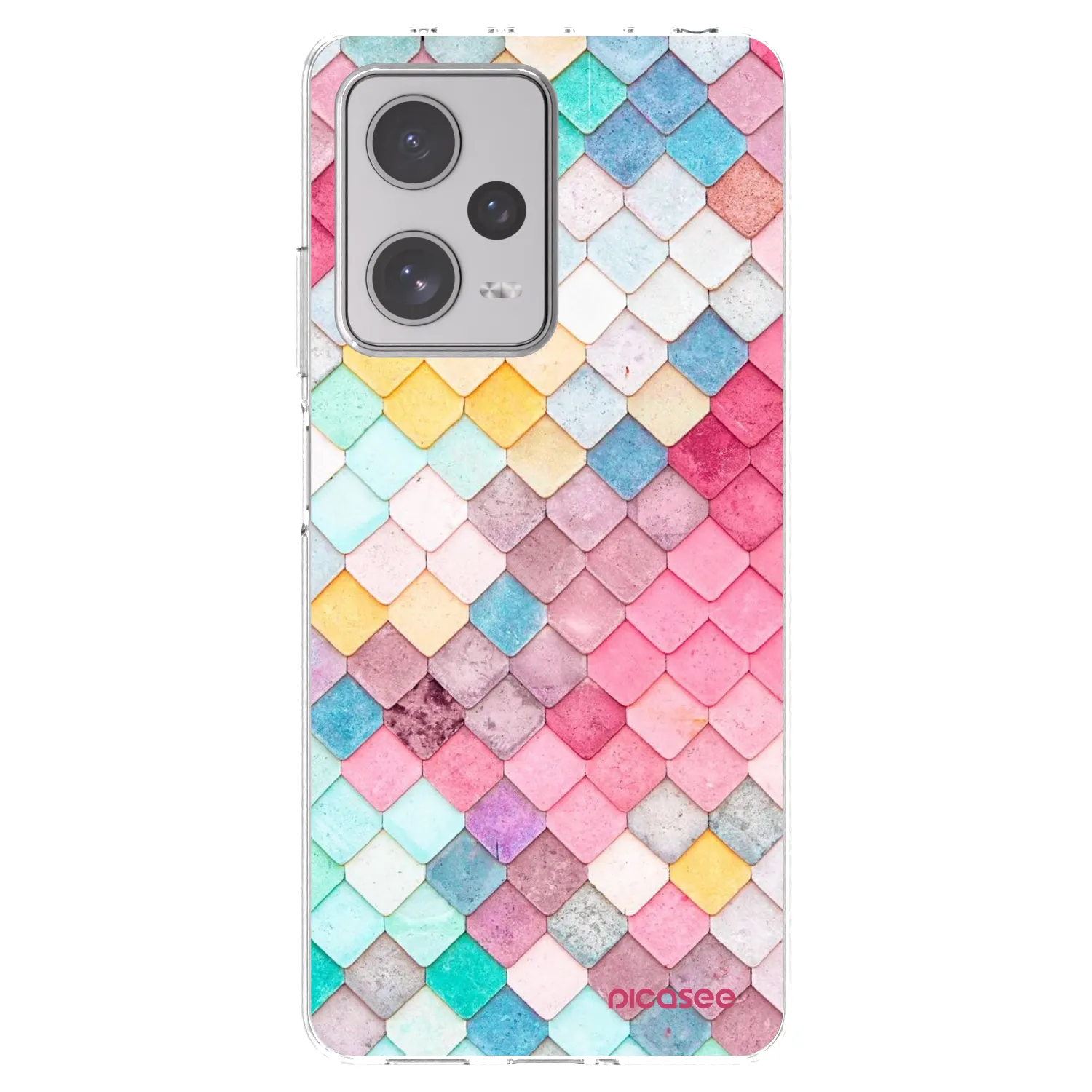 Picasee silikónový prehľadný obal pre Xiaomi Redmi Note 12 Pro+ 5G - Farebná strecha