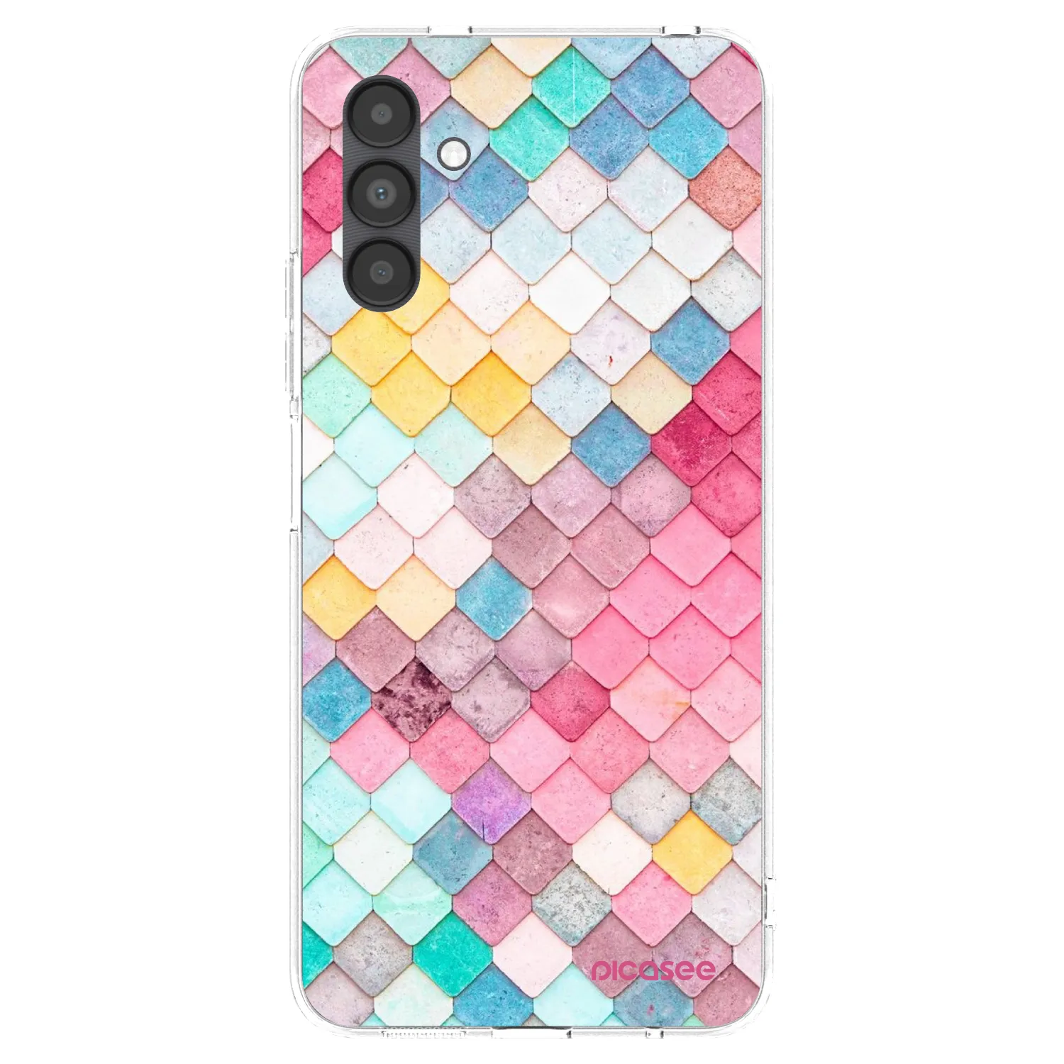 Picasee silikónový prehľadný obal pre Samsung Galaxy A04s A047F - Farebná strecha