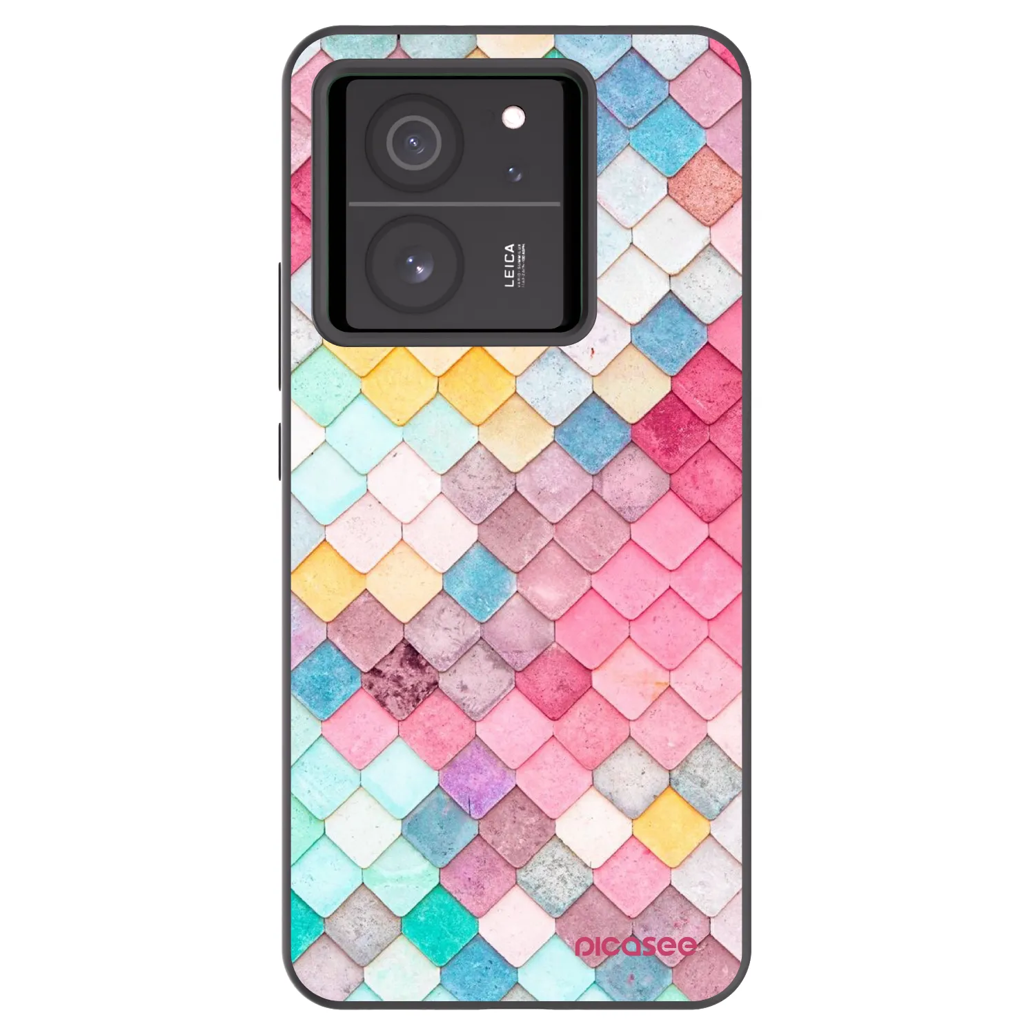 Picasee silikónový čierny obal pre Xiaomi 13T Pro - Farebná strecha