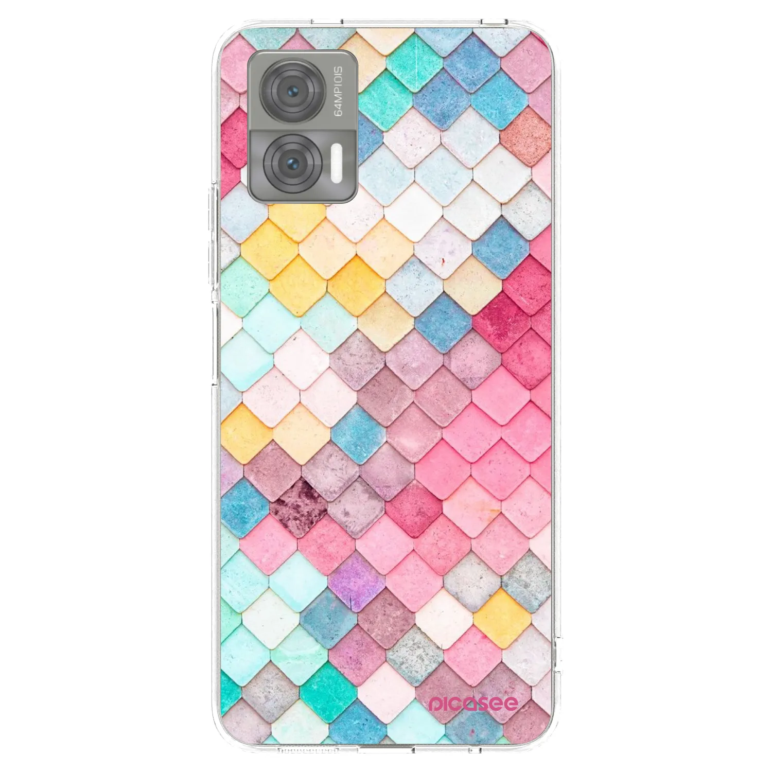 Picasee silikónový prehľadný obal pre Motorola Edge 30 Neo - Farebná strecha