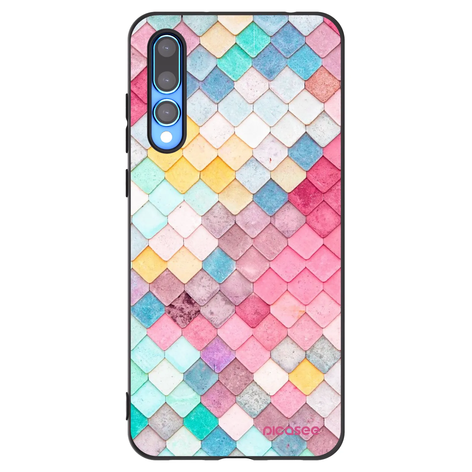 Picasee silikónový čierny obal pre Huawei P20 Pro - Farebná strecha