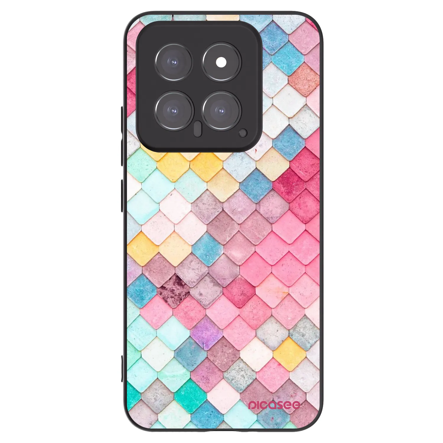 Picasee silikónový čierny obal pre Xiaomi 14 - Farebná strecha
