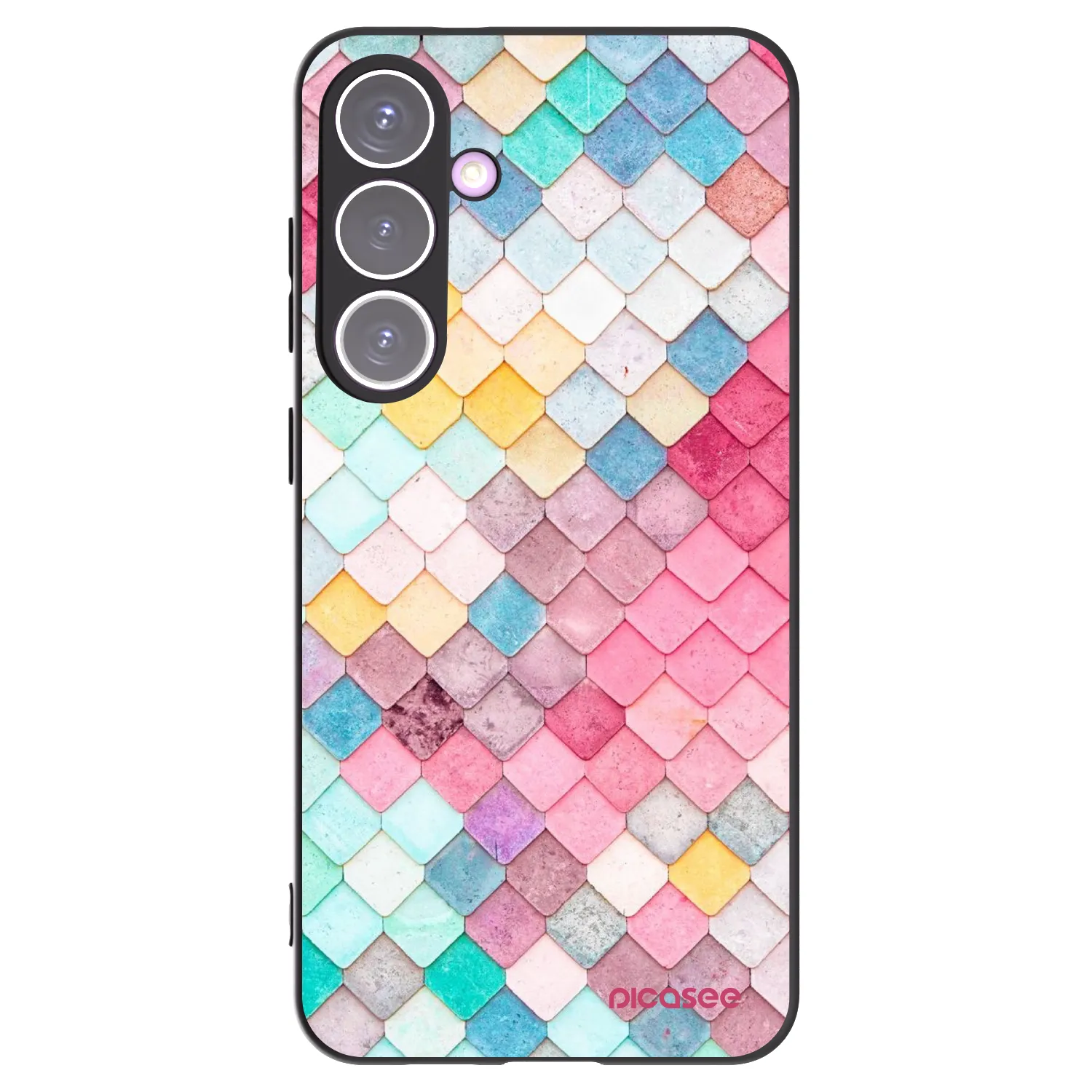 Picasee silikónový čierny obal pre Samsung Galaxy S24+ S926B 5G - Farebná strecha