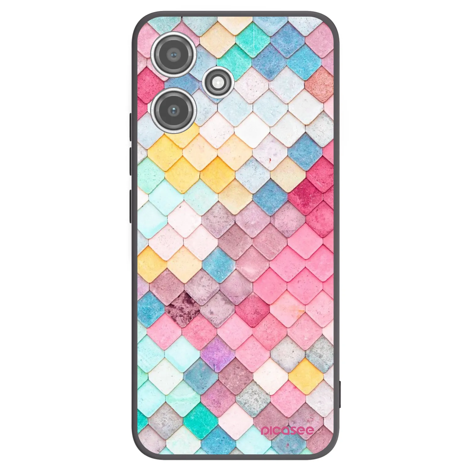 Picasee silikónový čierny obal pre Xiaomi Redmi 12 5G - Farebná strecha