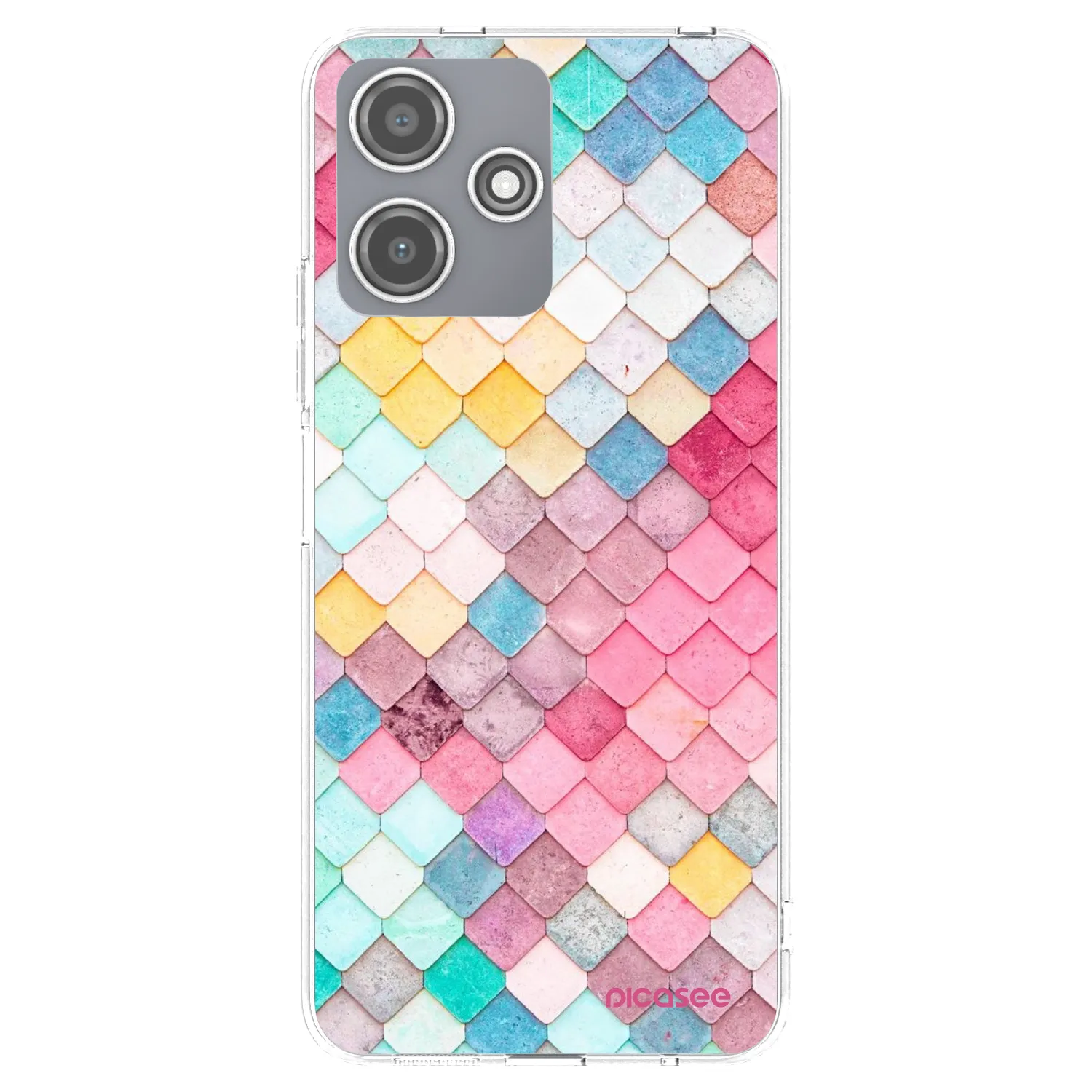 Picasee silikónový prehľadný obal pre Xiaomi Redmi 12 5G - Farebná strecha