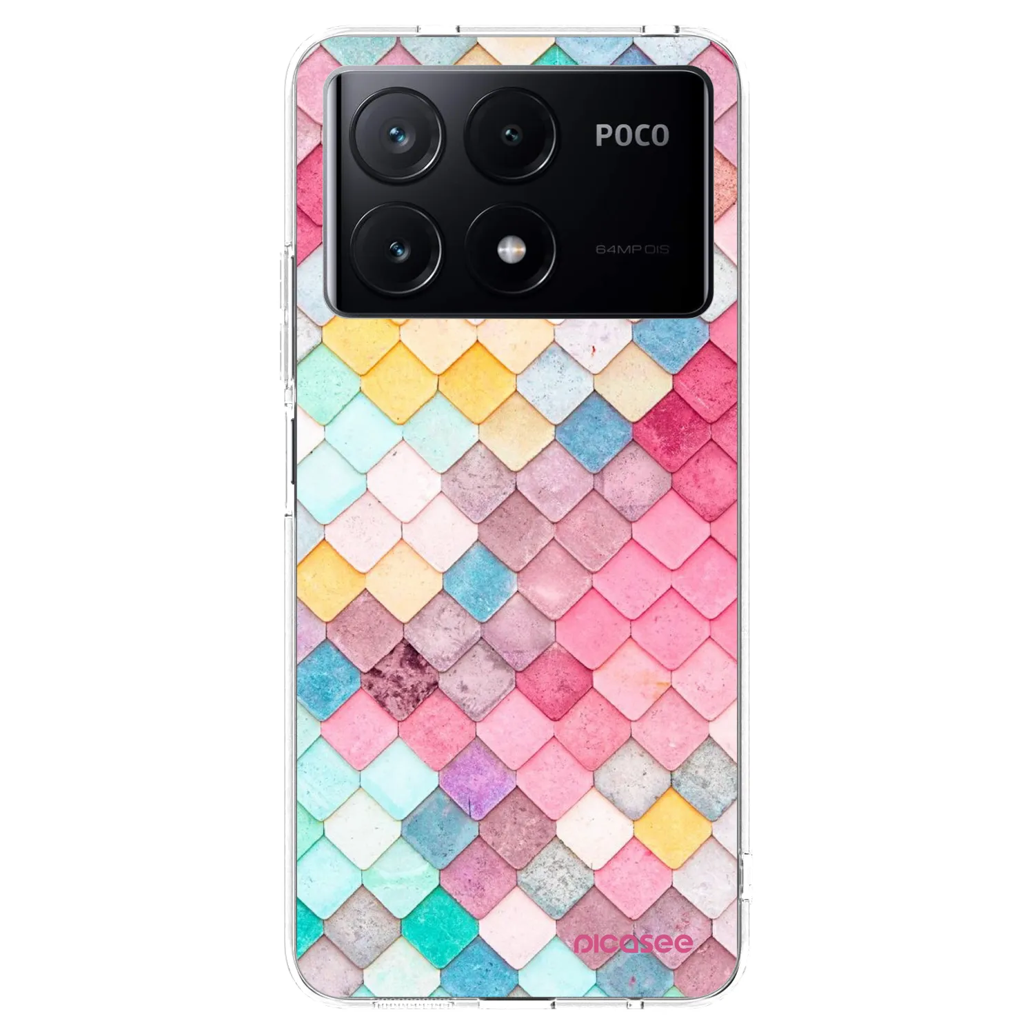 Picasee silikónový prehľadný obal pre Xiaomi Poco X6 Pro - Farebná strecha