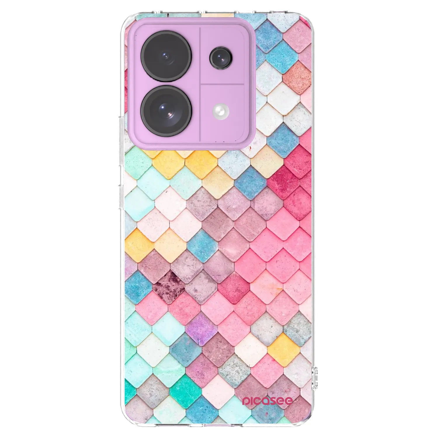 Picasee silikónový prehľadný obal pre Xiaomi Redmi Note 13 Pro 5G - Farebná strecha