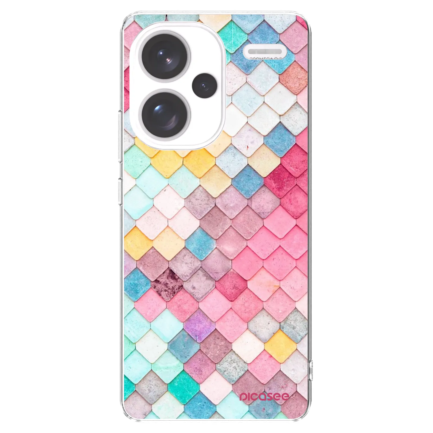 Picasee silikónový prehľadný obal pre Xiaomi Redmi Note 13 Pro+ 5G - Farebná strecha