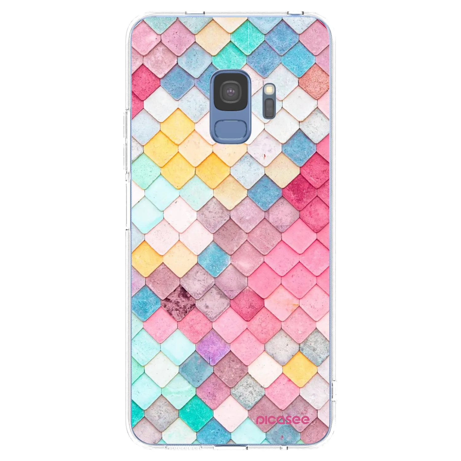 Picasee silikónový prehľadný obal pre Samsung Galaxy S9 G960F - Farebná strecha