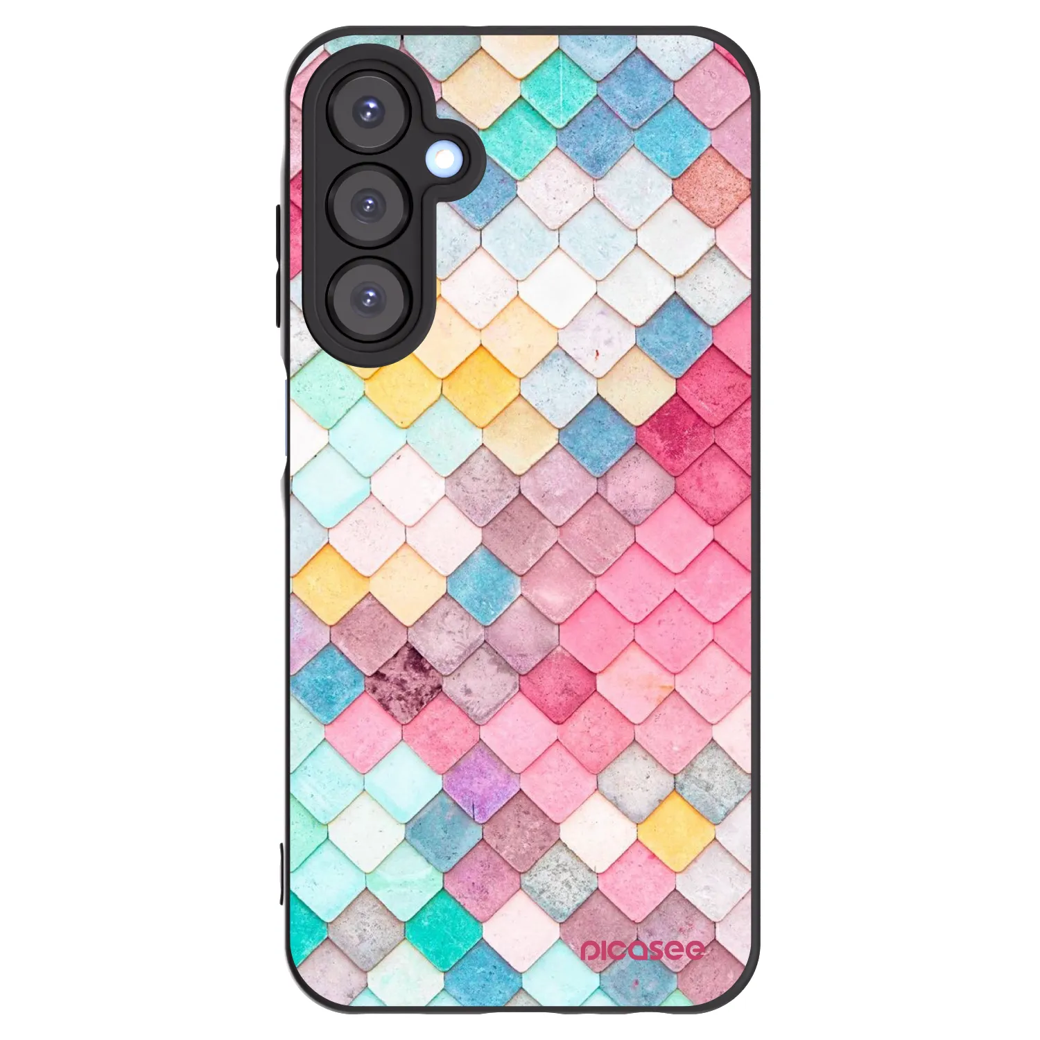 Picasee silikónový čierny obal pre Samsung Galaxy A25 A256B 5G - Farebná strecha