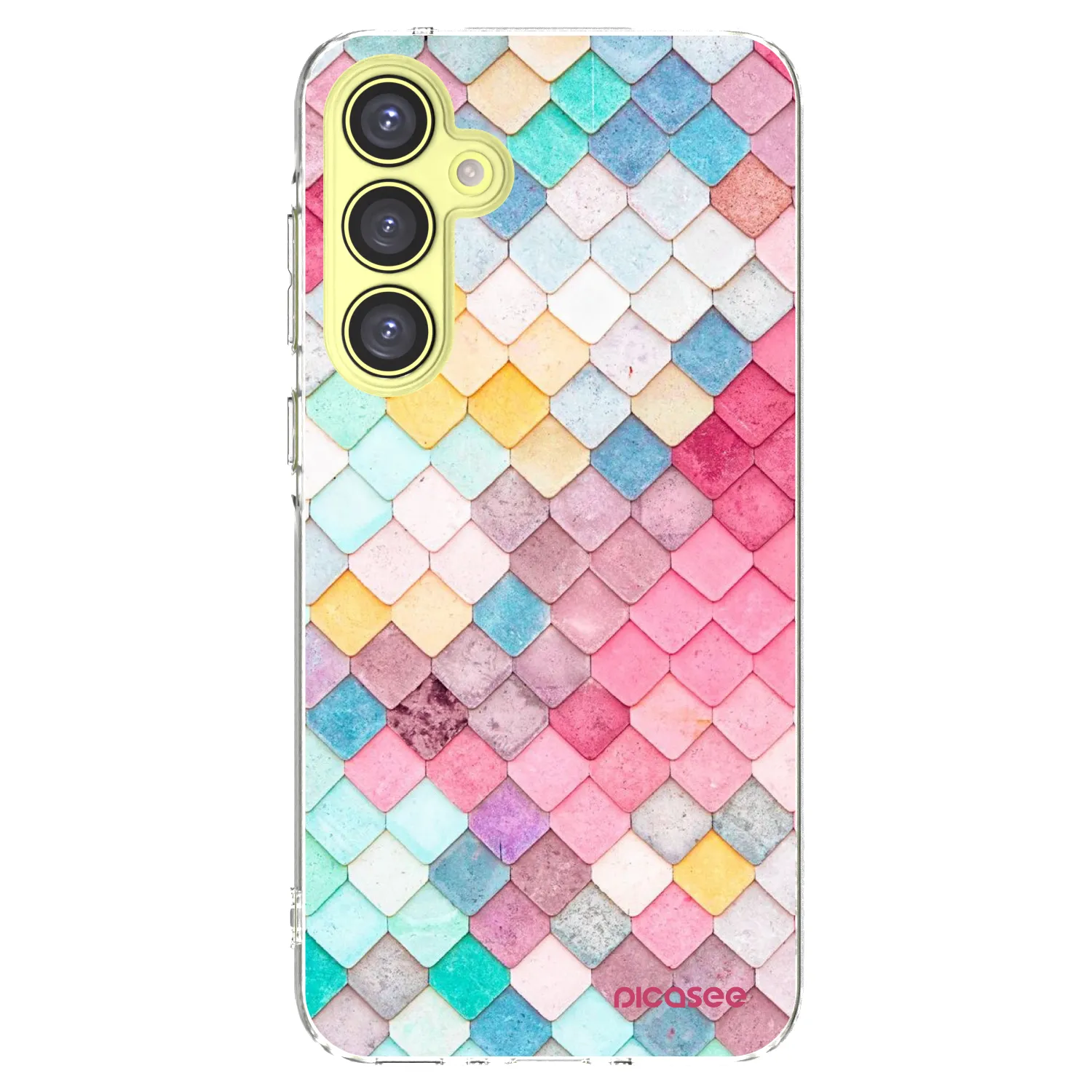 Picasee silikónový prehľadný obal pre Samsung Galaxy A35 5G A356B - Farebná strecha