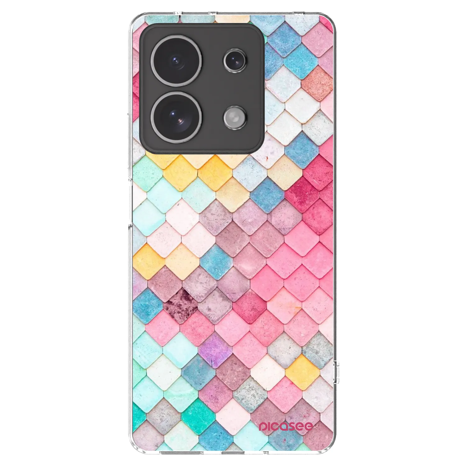 Picasee silikónový prehľadný obal pre Xiaomi Redmi Note 13 4G - Farebná strecha