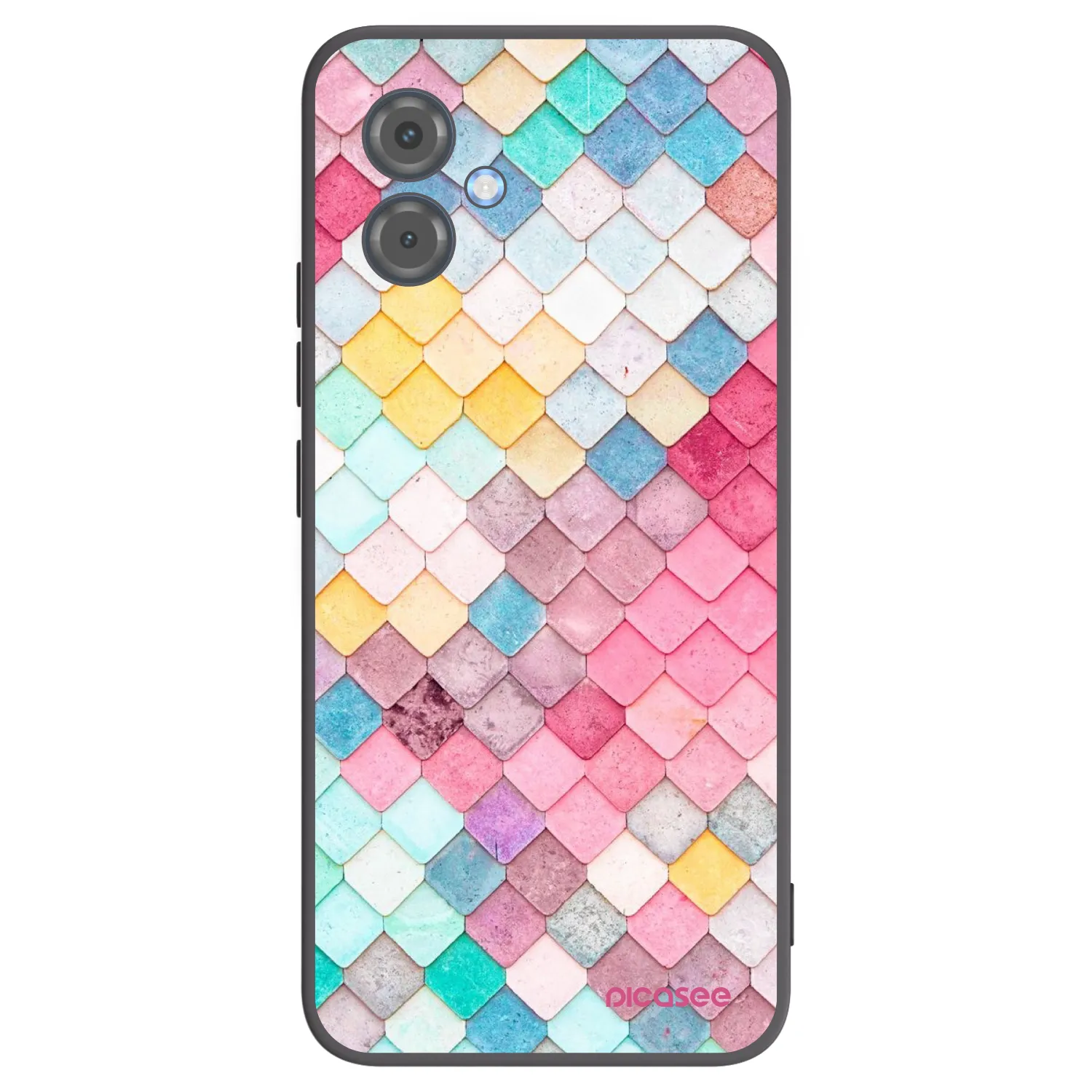 Picasee silikónový čierny obal pre Motorola Moto G14 - Farebná strecha