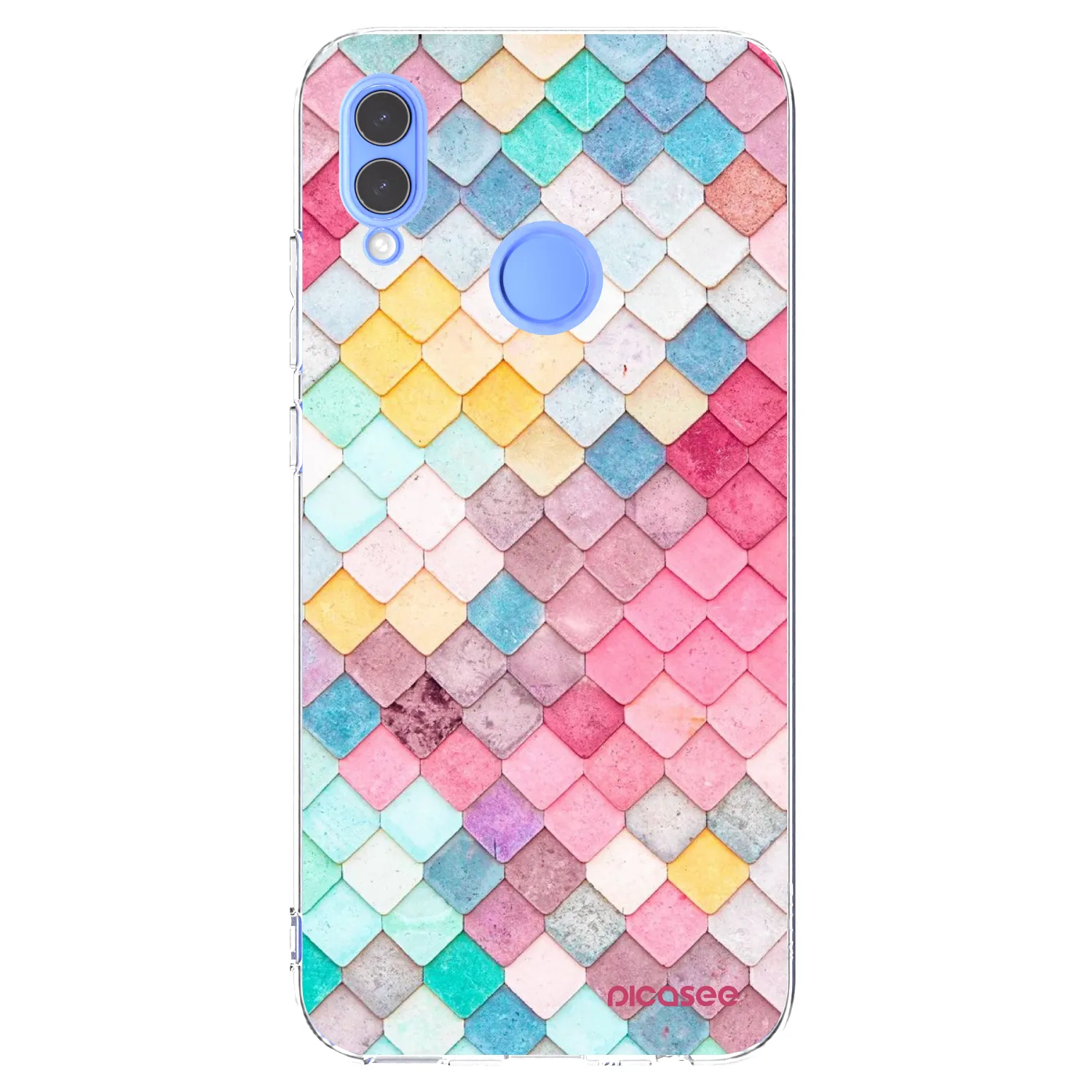 Picasee silikónový prehľadný obal pre Huawei P Smart 2019 - Farebná strecha