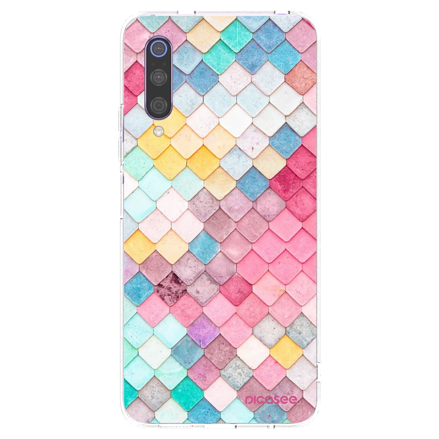 Picasee silikónový prehľadný obal pre Xiaomi Mi 9 - Farebná strecha